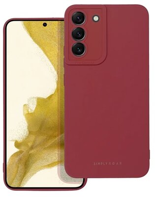 ROAR LUNA szilikon telefonvédő (ultravékony, matt, kameravédelem, vezeték nélküli töltés támogatás) BORDÓ Samsung Galaxy S23 Plus (SM-S916)