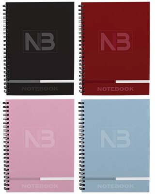 TC Notebook 3 A4 120 lapos osztott (2x40 vonal+1x40 kockás) spirálfüzet