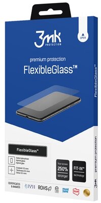 3MK FLEXIBLE GLASS képernyővédő üveg (2.5D, flexibilis, ultravékony, 0.3mm, 7H) ÁTLÁTSZÓ