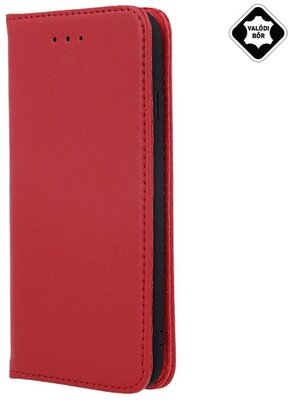 Tok álló, valódi bőr (FLIP, oldalra nyíló, asztali tartó funkció) BORDÓ Xiaomi Redmi 12C