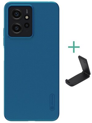 NILLKIN SUPER FROSTED műanyag telefonvédő (gumírozott, érdes felület) SÖTÉTKÉK Xiaomi Redmi Note 12 4G