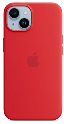 APPLE szilikon telefonvédő (Magsafe rögzítésű, mágneses) PIROS Apple iPhone 14