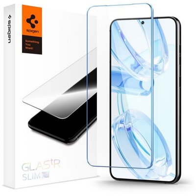 SPIGEN TR SLIM HD képernyővédő üveg (2.5D, karcálló, tok barát, ujjlenyomat mentes, ultravékony, 0.2mm, 9H) ÁTLÁTSZÓ - Samsung Galaxy S23 Plus