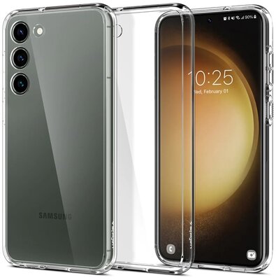 SPIGEN ULTRA HYBRID műanyag telefonvédő (közepesen ütésálló, szilikon légpárnás keret) ÁTLÁTSZÓ - Samsung Galaxy S23