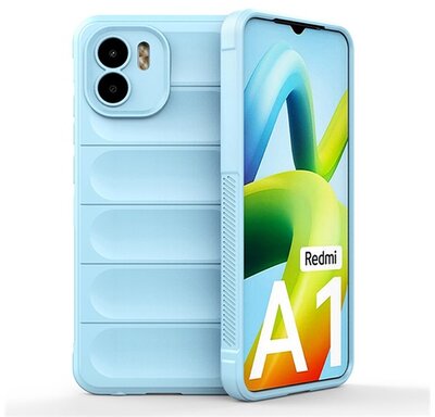 Szilikon telefonvédő (közepesen ütésálló, kamera védelem, 3D minta) VILÁGOSKÉK - Xiaomi Redmi A1 / Xiaomi Redmi A2