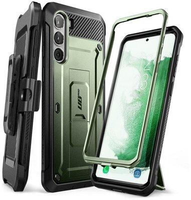 SUPCASE UNICORN BEETLE PRO defender műanyag telefonvédő (360°-os védelem, közepesen ütésálló, műanyag előlap) SÖTÉTZÖLD Samsung Galaxy S23 Plus (SM-S916)
