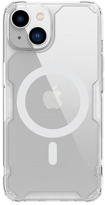 NILLKIN NATURE PRO MAGNETIC műanyag telefonvédő (közepesen ütésálló, légpárnás sarok, Magsafe rögzítés) ÁTLÁTSZÓ Apple iPhone 14 Plus