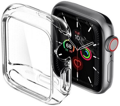 SPIGEN ULTRA HYBRID műanyag óra keret (közepesen ütésálló) ÁTLÁTSZÓ Apple Watch Series 4 40mm Apple Watch Series 5 40mm