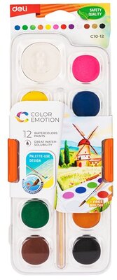Deli Color Emotion 28mm 12 db-os vízfesték készlet