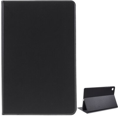 Tok álló, bőr hatású (FLIP, oldalra nyíló, asztali tartó funkció, prémium) FEKETE - Samsung Galaxy Tab A7