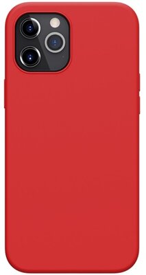 NILLKIN FLEX PURE szilikon telefonvédő (ultravékony, környezetbarát, mikrofiber plüss belső, matt) PIROS - Apple iPhone 12 Pro Max