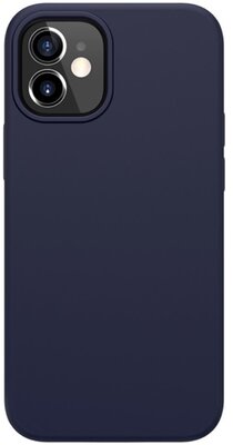 NILLKIN FLEX PURE szilikon telefonvédő (ultravékony, környezetbarát, mikrofiber plüss belső, matt) SÖTÉTKÉK Apple iPhone 12 mini