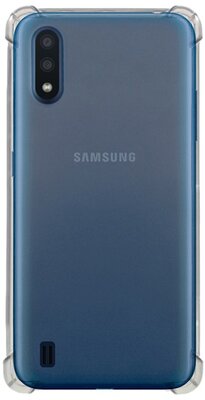 Szilikon telefonvédő (közepesen ütésálló, légpárnás sarok) ÁTLÁTSZÓ Samsung Galaxy M01 (SM-M015F)