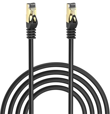 S-link Kábel - SL-CAT710M (UTP patch kábel, CAT7, fekete, 10m)