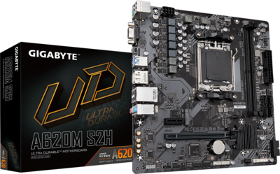 Gigabyte A620 sAM5 A620M S2H 2xDDR5 4xSATA3 1xM.2 2xPCI-E Gbit LAN mATX