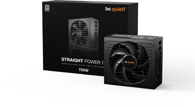Be Quiet! 750W STRAIGHT POWER 12 Platinum (80+ Platinum, ATX3.0, moduláris, fekete) Tápegység - BN336