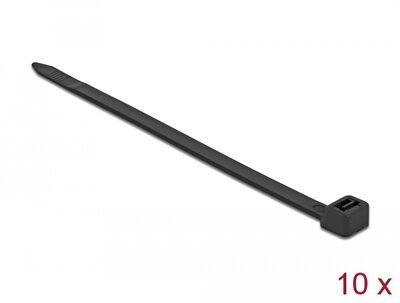 Delock Kábelkötegelő 500 x 8,8 mm (H x Sz), 10 darab fekete