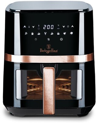 Berlinger Haus BH/9343 fekete-rózsaarany forrólevegős sütő 5 liter