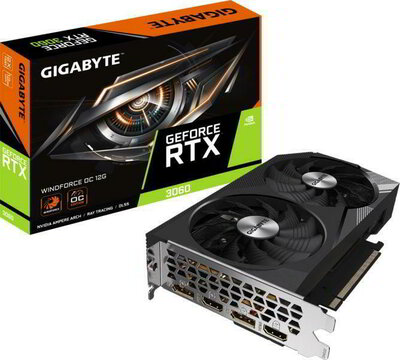 GIGABYTE RTX 3060 WINDFORCE OC 12G (GV-N3060WF2OC-12GD) Videokártya