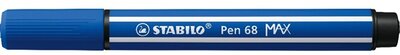 Stabilo Pen 68 MAX vágott hegyű ultramarin kék prémium rostirón