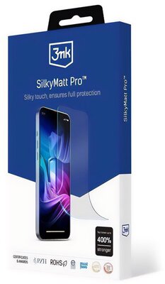 3MK SILKYMATT PRO képernyővédő fólia (matt, öngyógyító, tükröződésmentes, tokbarát + applikáló folyadék) ÁTLÁTSZÓ - Honor 90 5G