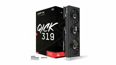 XFX AMD Radeon RX 7700XT 12GB GDDR6 Speedster QICK319 Black Edition HDMI 3xDP - RX-77TQICKB9