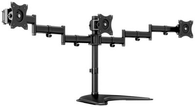 MULTIBRACKETS 3 karos asztali állvány (Deskstand Basic Triple), 15-27", Fekete