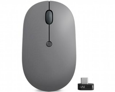 Lenovo Go USB-C Wireless Mouse (Storm Grey) GY51C21210 vezeték nélküli, optikai, 2400 DPI, gombok: 5db, jobbkezes, BOX, 71g, USB-C
