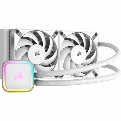 Corsair iCUE H100i RGB ELITE Liquid CPU Cooler - White