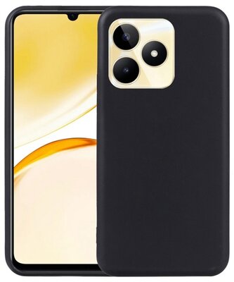 Szilikon telefonvédő (matt) FEKETE - Realme C53