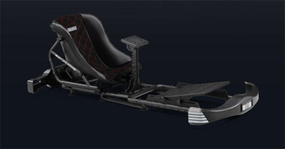 Next Level Racing Szimulátor cockpit - Go Kart Cockpit Plus (GT ülés; tartó konzolok)