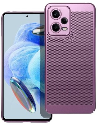 Műanyag telefonvédő (légáteresztő, lyukacsos minta, kamera védelem) LILA - Xiaomi Poco X5 5G,Xiaomi Redmi Note 12 5G