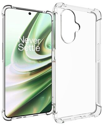 Szilikon telefonvédő (közepesen ütésálló, légpárnás keret) ÁTLÁTSZÓ - OnePlus Nord CE 3 Lite 5G