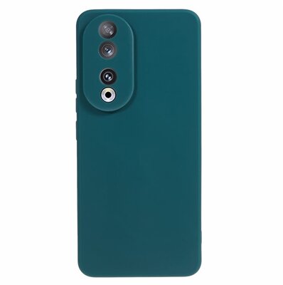 Szilikon telefonvédő (matt) SÖTÉTZÖLD - Honor 90 5G