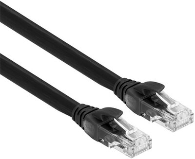 S-link Kábel - SL-CAT602BK (UTP patch kábel, CAT6, fekete, 2m)