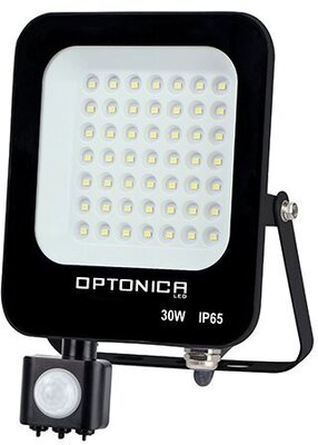 OPTONICA LED Reflektor, 30W, mozgásérzékelős, fehér fény, 2700Lm, 3000K - IP65 - (Az FL5861 kiváltója)