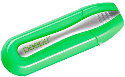 PEEPS by Carbonklean aktívszenes és antibakteriális szemüvegtisztító neonzöld/ezüst