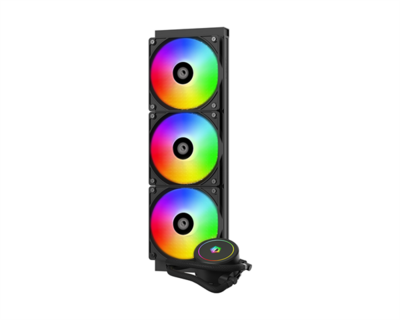 ID-Cooling CPU Water Cooler - FX360 ARGB (35,2dB; max. 129,39 m3/h; 3x12cm, A-RGB LED, fekete)