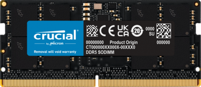 Crucial 16GB DDR5-5600 SODIMM CL46 (16Gbit), EAN: 649528929938