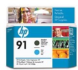hp No 91 matt fekete és ciánkék nyomtatófej