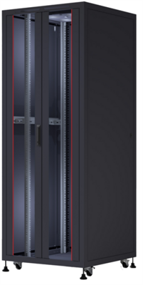 NET FORMRACK 36U Cosmoline 800x800 19" szabadon álló rack szekrény - RAL9005 fekete