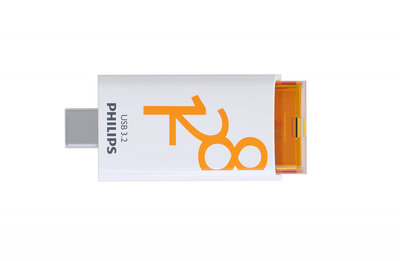 Philips pendrive USB 3.2 Gen 1 128GB USB-C Sunrise Orange