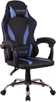 The G-Lab Gamer szék - KS NEON BLUE (kék; állítható magasság; áll. kartámasz)