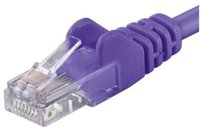 PREMIUMCORD Patch Kábel UTP, CAT6, 0,5m, lila