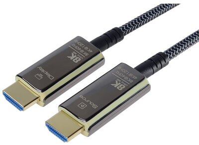 PREMIUMCORD kábel aktív optikai, HDMI, 48Gbps, 8K@60, M/M, 20m, fekete