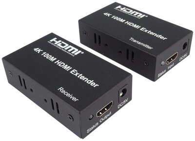 PREMIUMCORD Extender HDMI, 4K, 100m, fekete