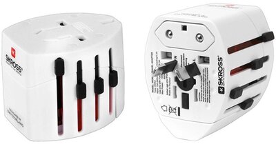 PREMIUMCORD SKROSS Travel adapter, Univerzális, Minden ország szabványához, 110V-250V/AC, 2.5A