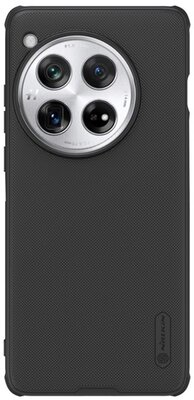 NILLKIN SUPER FROSTED PRO műanyag telefonvédő (ütésállóság, gumírozott, érdes felület) FEKETE OnePlus 12 5G