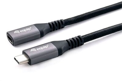 Equip Kábel - 128370 (USB-C 3.2 Gen2 hosszabbító kábel, apa/anya, 4K/60Hz, 10Gbps, 0,5m)