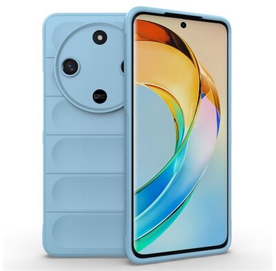 Szilikon telefonvédő (ütésállóság, kameravédő, 3D) VILÁGOSKÉK Honor Magic6 Lite 5G